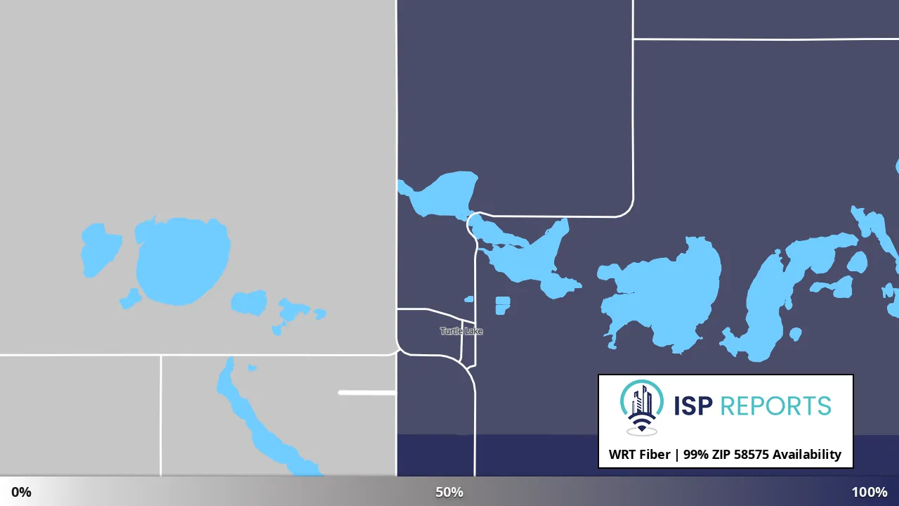 58575, ND map of internet availability