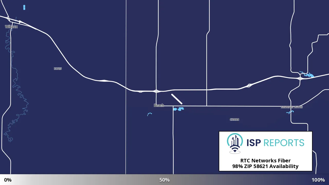 58621, ND map of internet availability