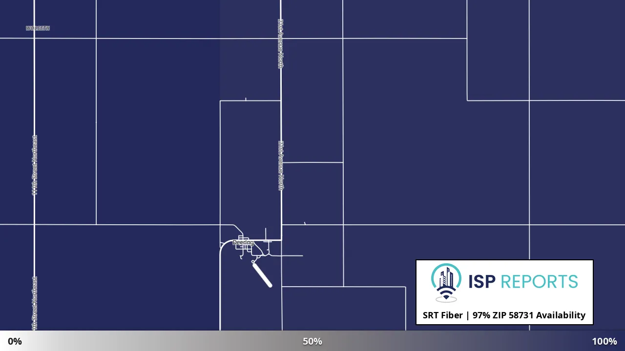 58731, ND map of internet availability