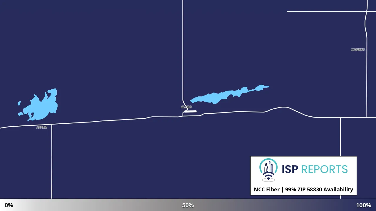 58830, ND map of internet availability