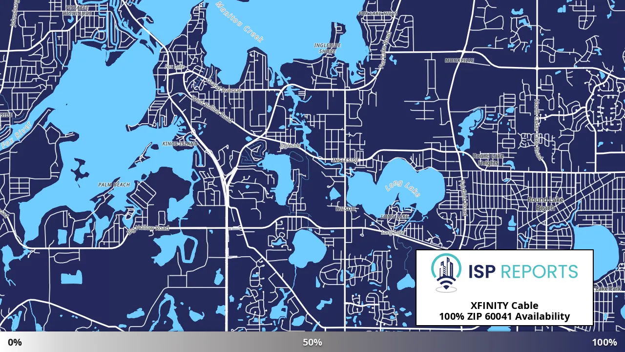 60041, IL map of internet availability
