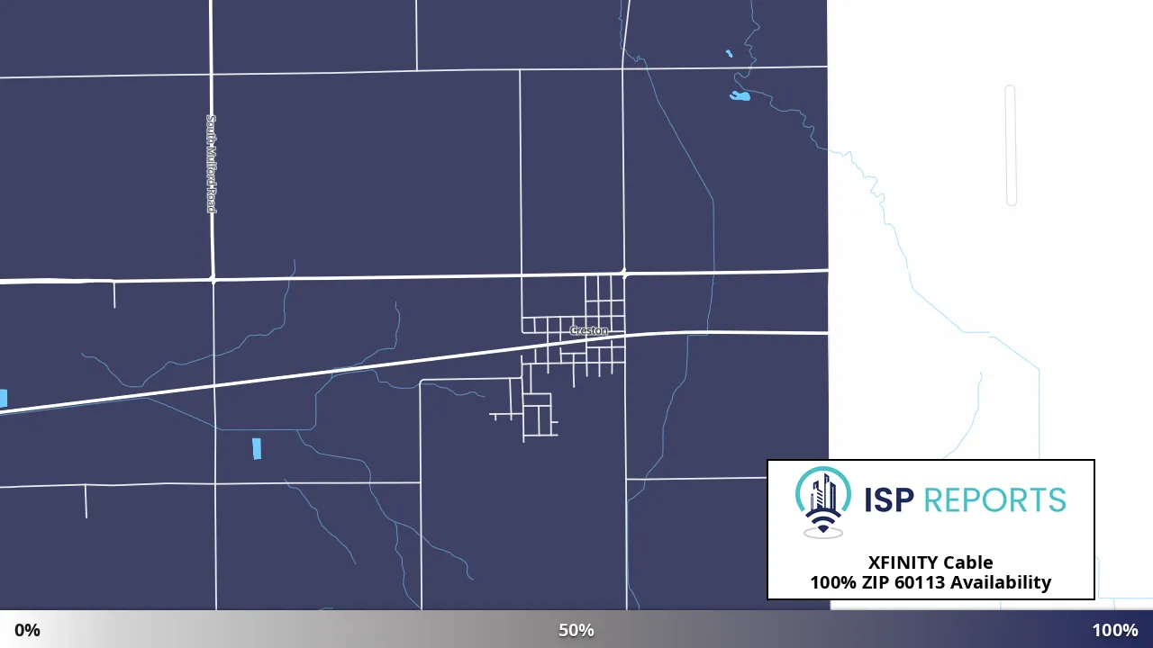 60113, IL map of internet availability