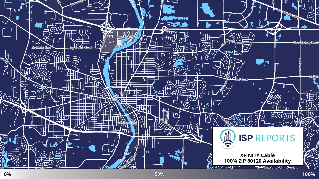 60120, IL map of internet availability