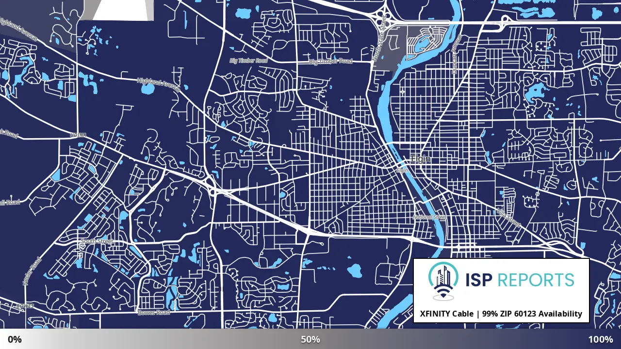 60123, IL map of internet availability
