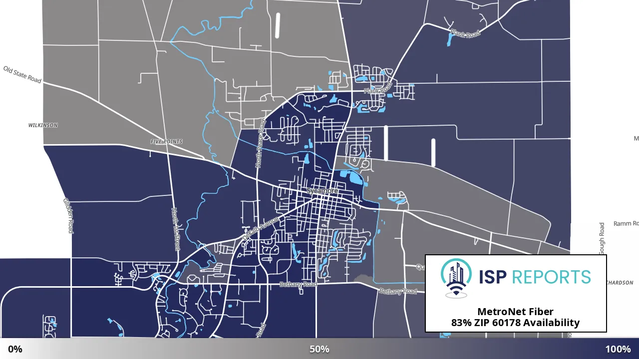 60178, IL map of internet availability