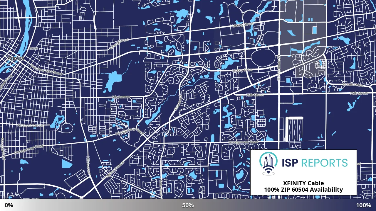 60504, IL map of internet availability