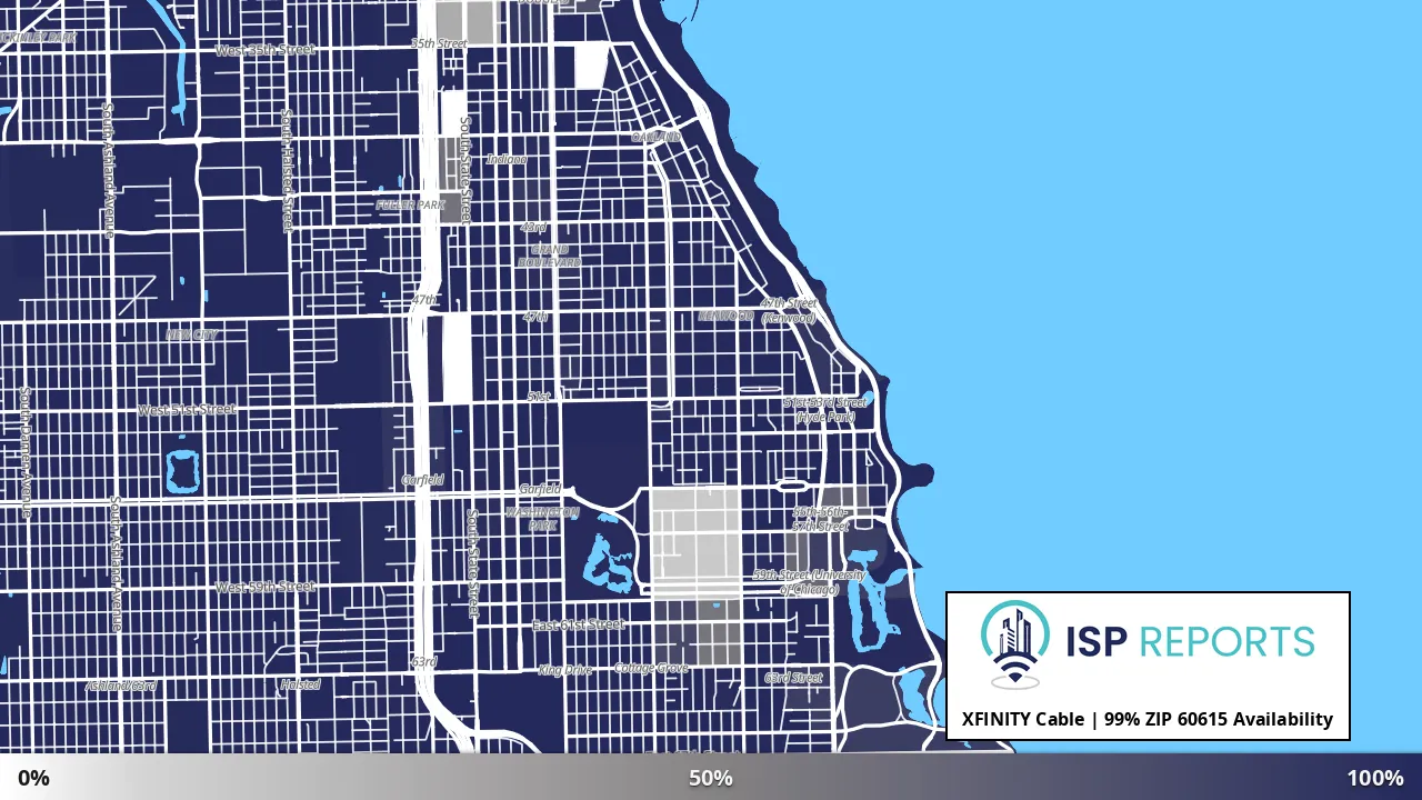 60615, IL map of internet availability