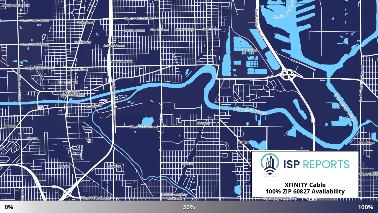 60827, IL map of internet availability