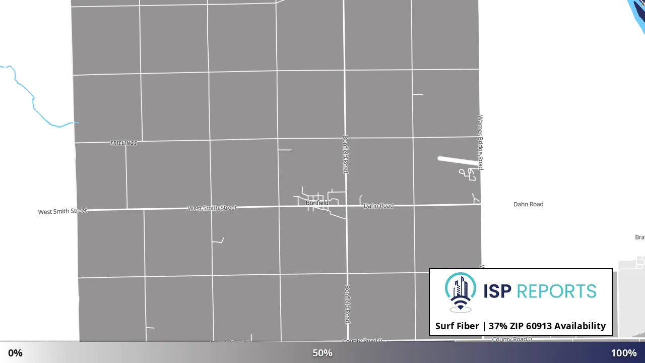 60913, IL map of internet availability
