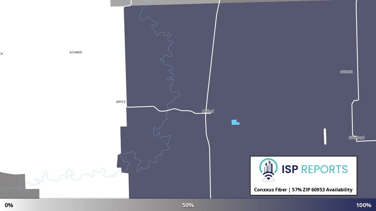 60953, IL map of internet availability