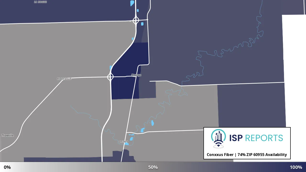 60955, IL map of internet availability