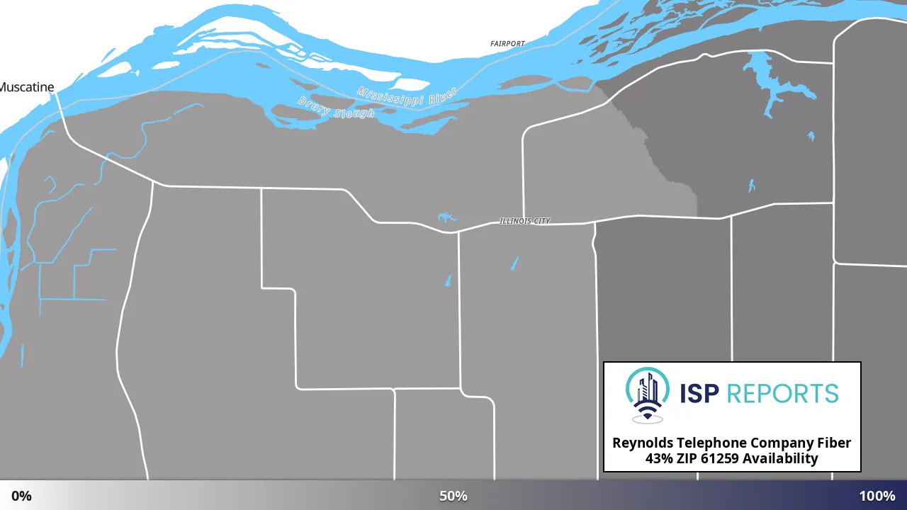 61259, IL map of internet availability