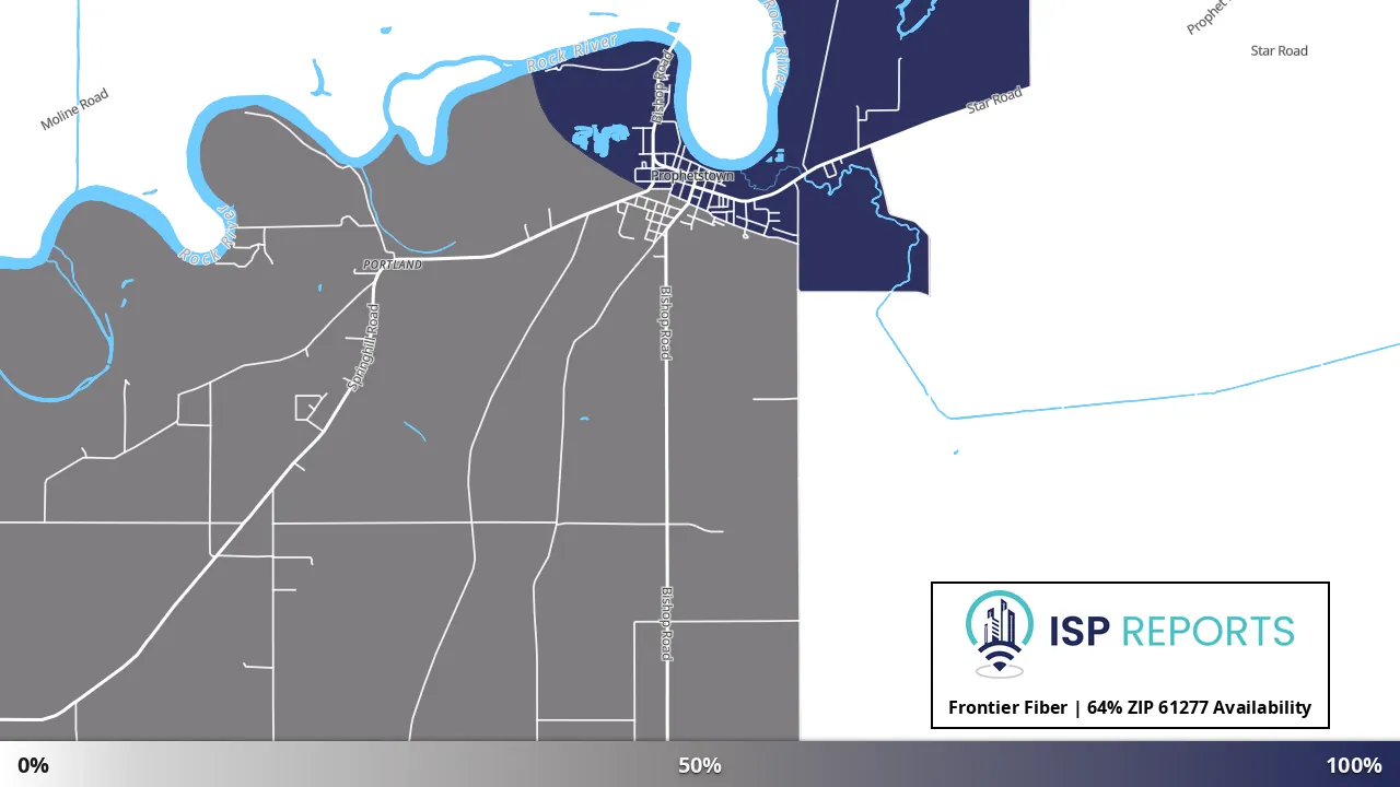 61277, IL map of internet availability
