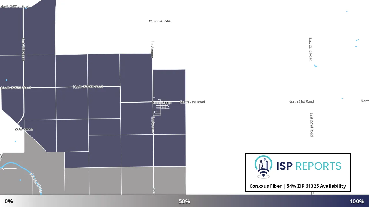 61325, IL map of internet availability