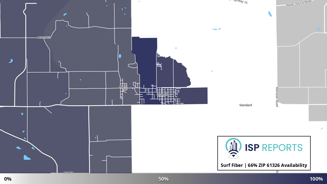 61326, IL map of internet availability
