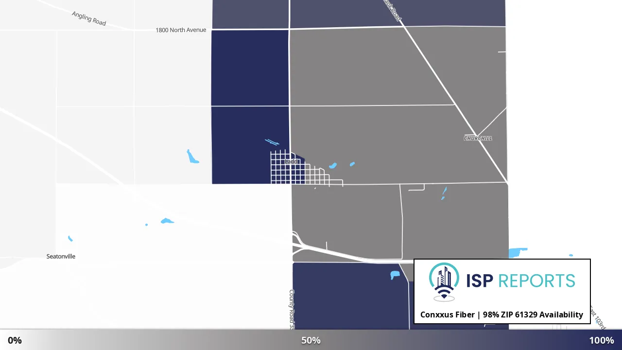 61329, IL map of internet availability
