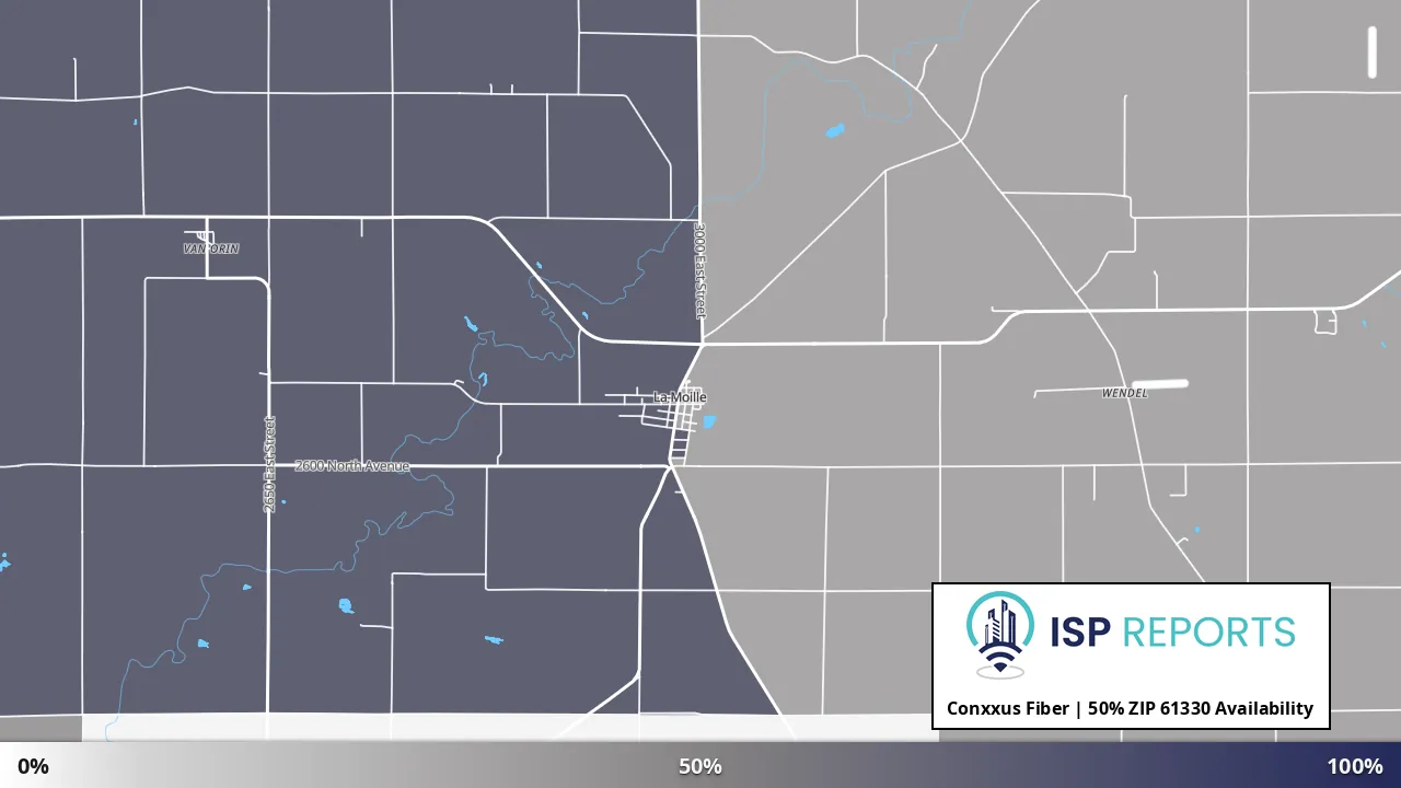 61330, IL map of internet availability