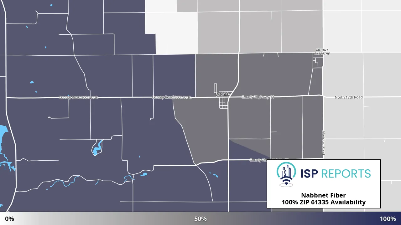 61335, IL map of internet availability