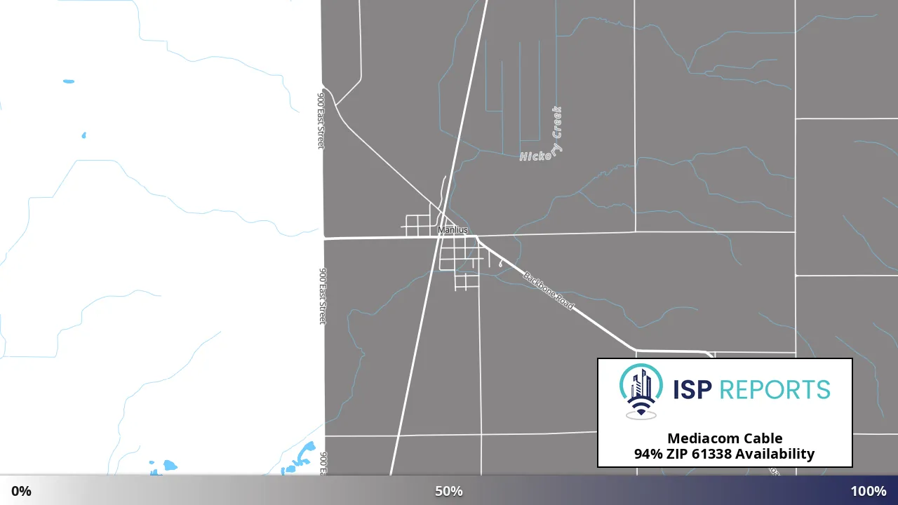 61338, IL map of internet availability