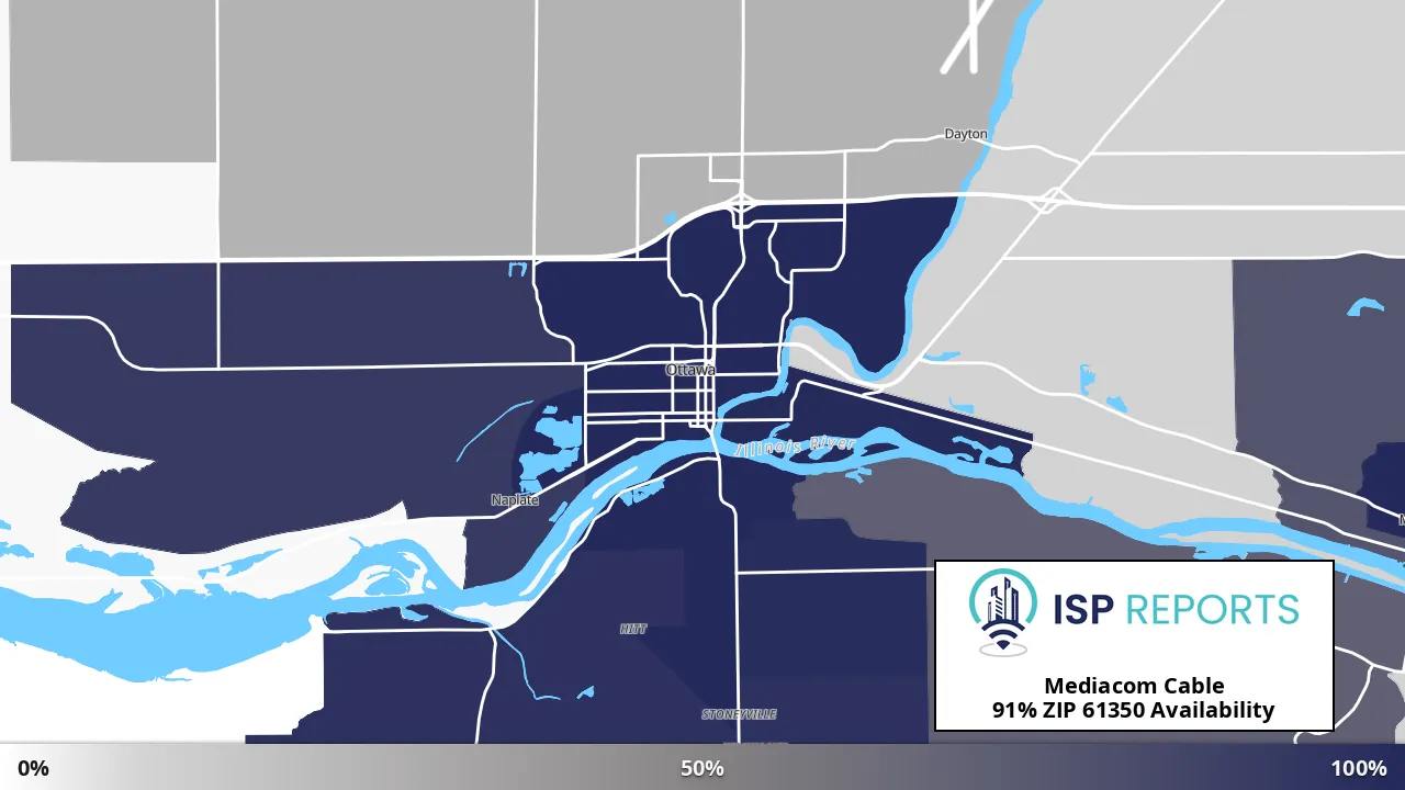 61350, IL map of internet availability