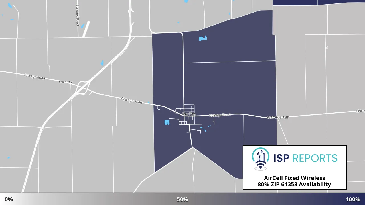61353, IL map of internet availability