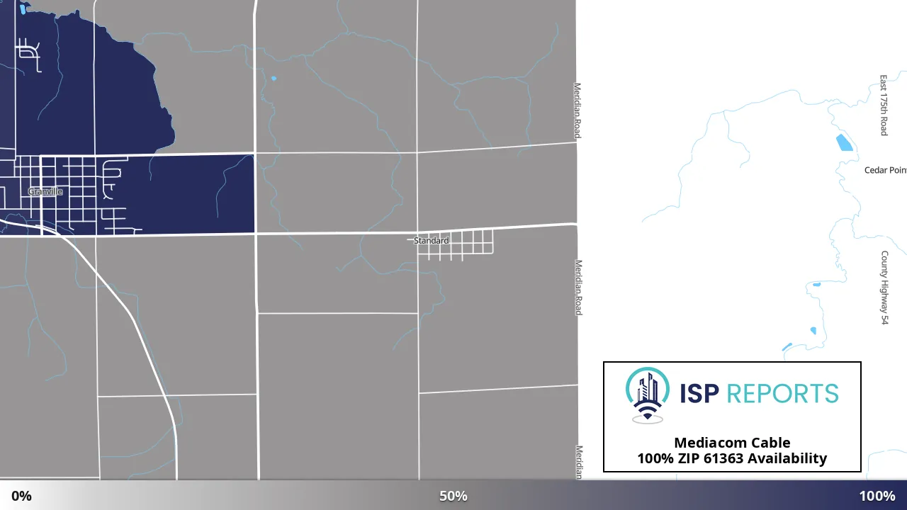 61363, IL map of internet availability