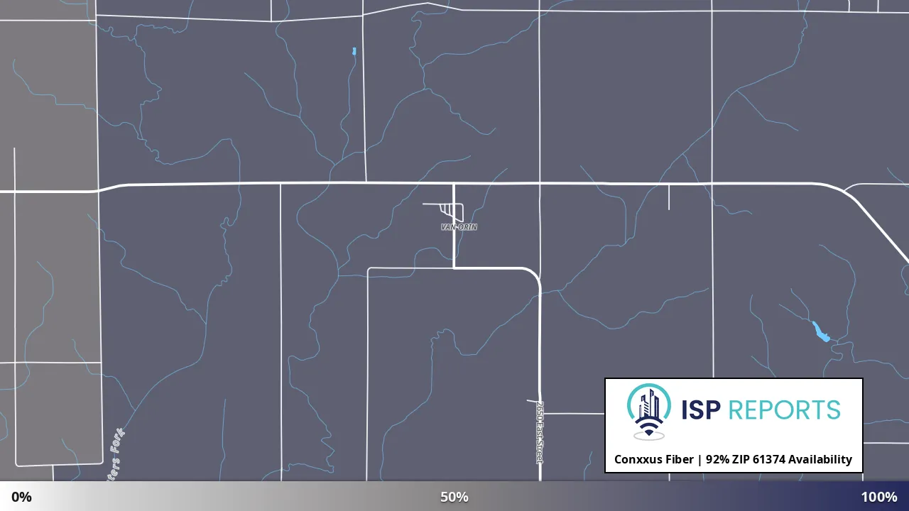 61374, IL map of internet availability