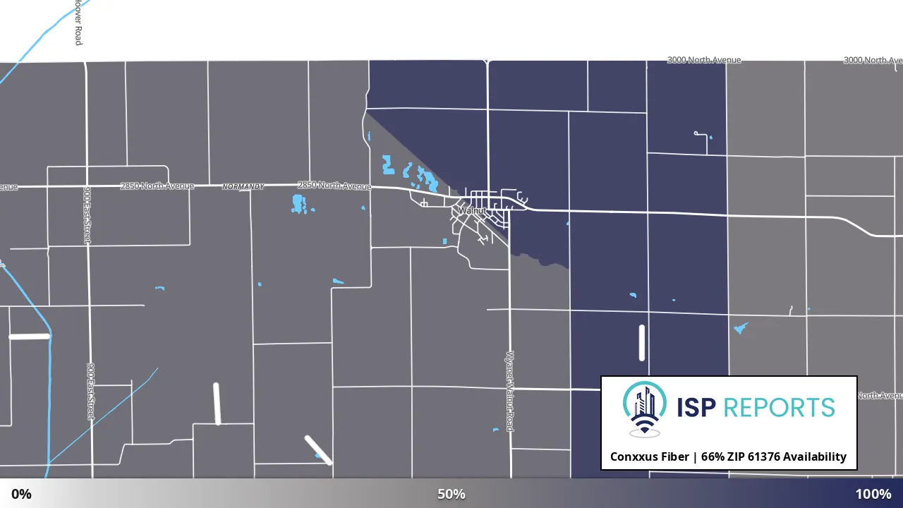 61376, IL map of internet availability
