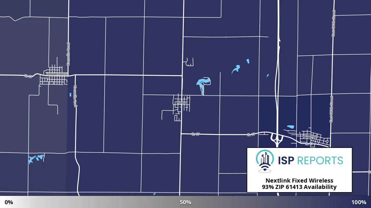 61413, IL map of internet availability