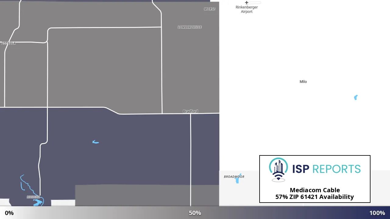 61421, IL map of internet availability