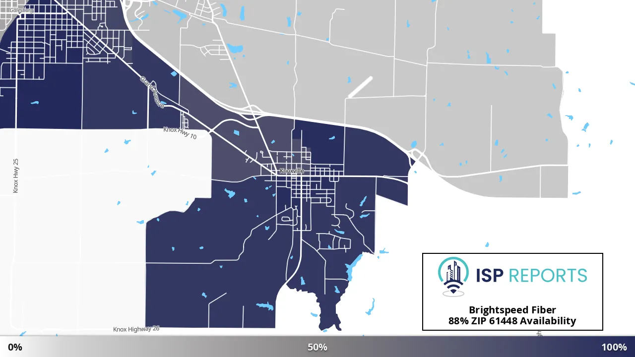 61448, IL map of internet availability