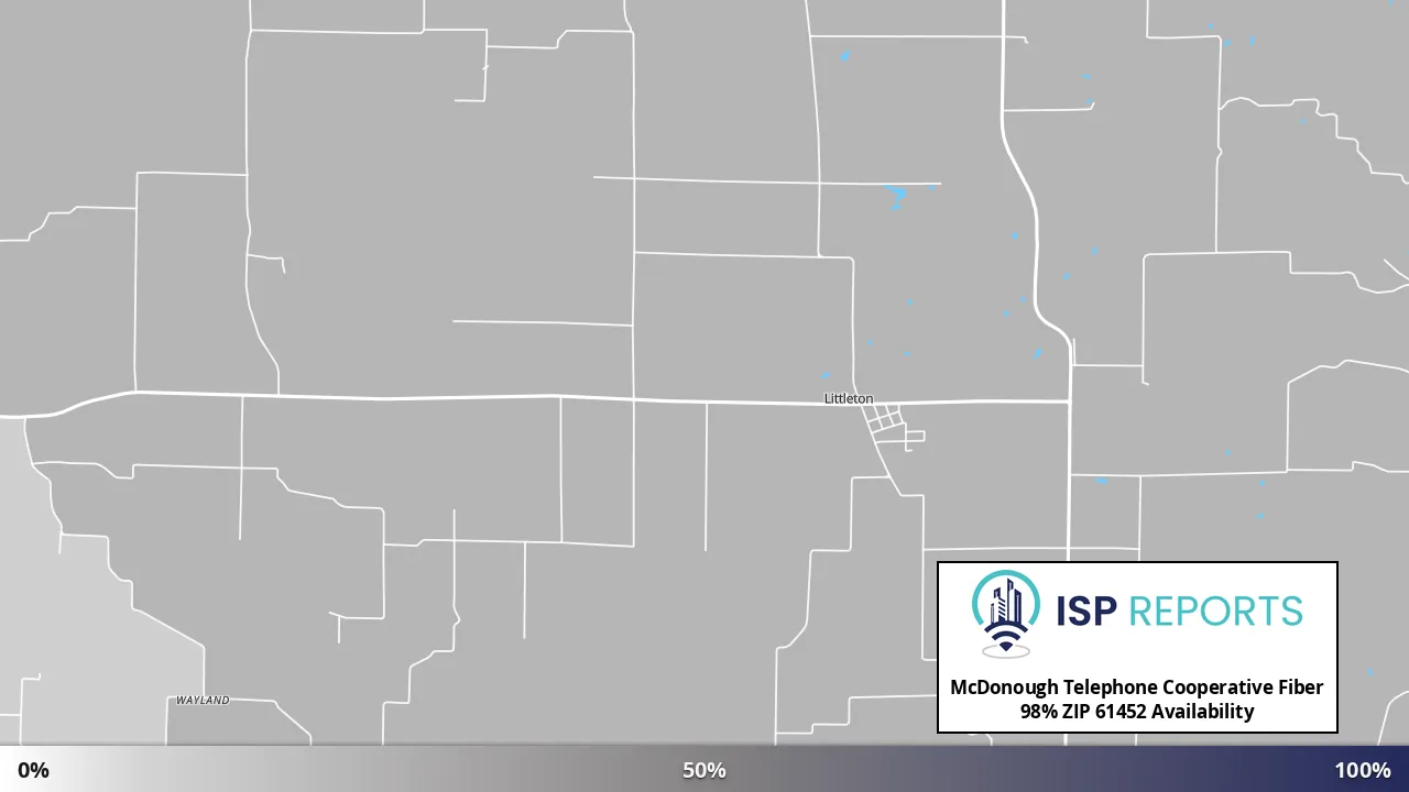 61452, IL map of internet availability
