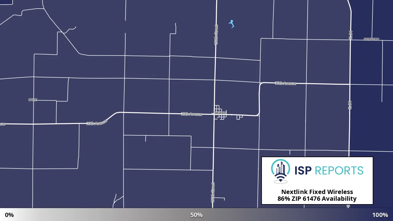 61476, IL map of internet availability
