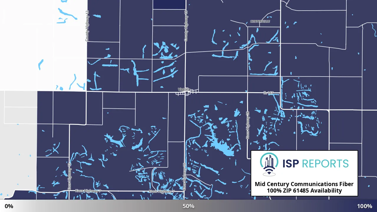 61485, IL map of internet availability