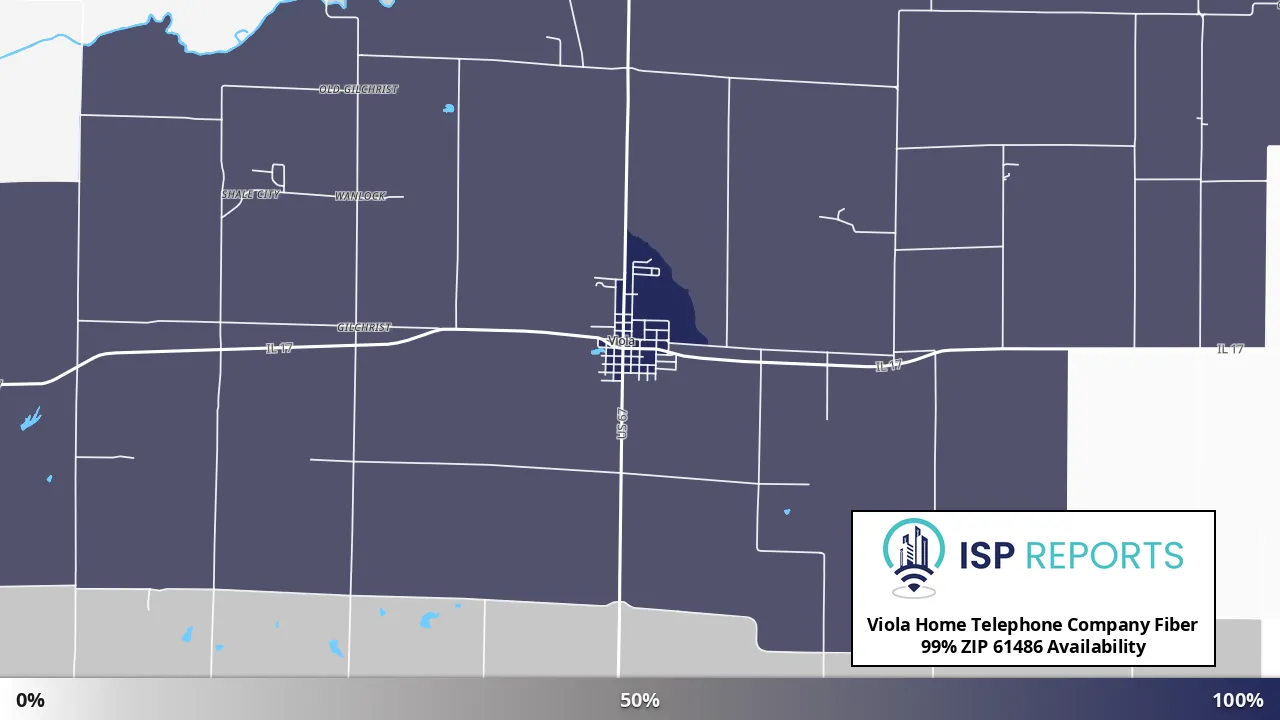 61486, IL map of internet availability