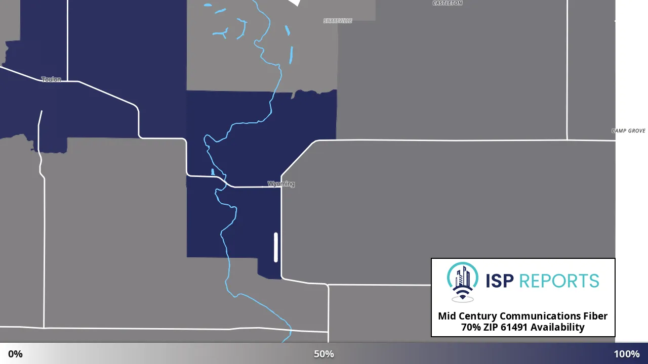 61491, IL map of internet availability