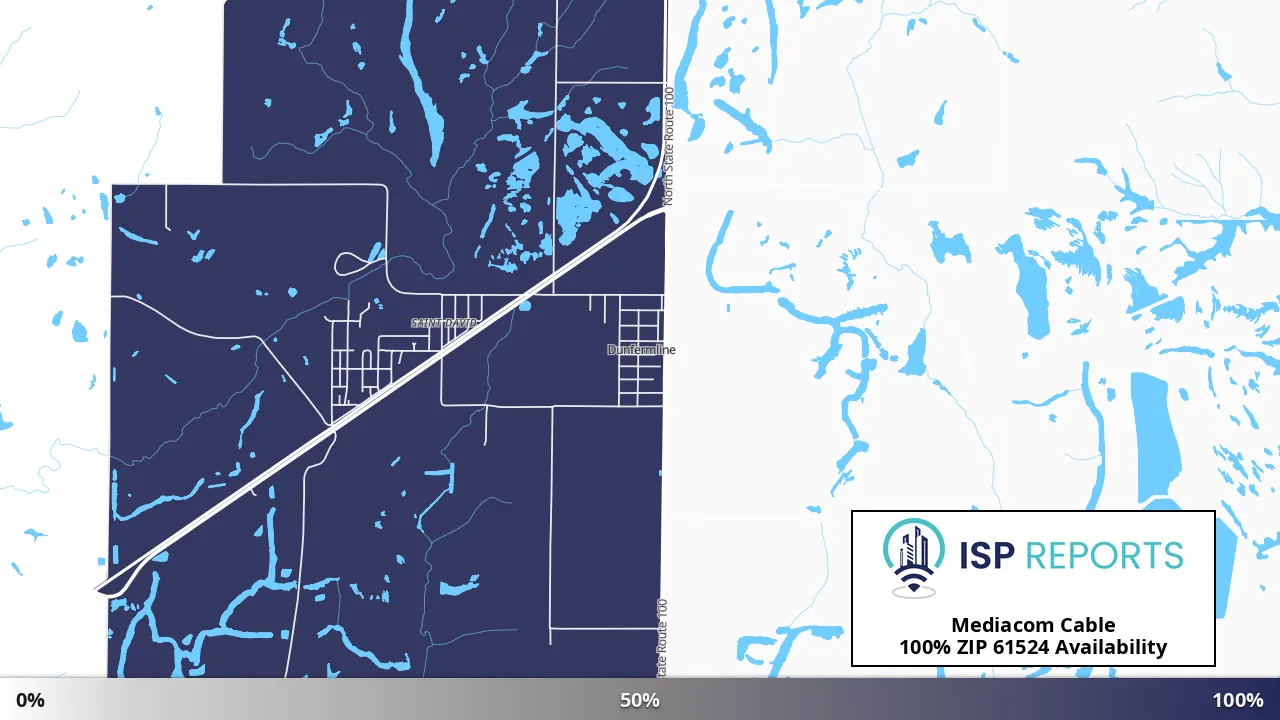61524, IL map of internet availability