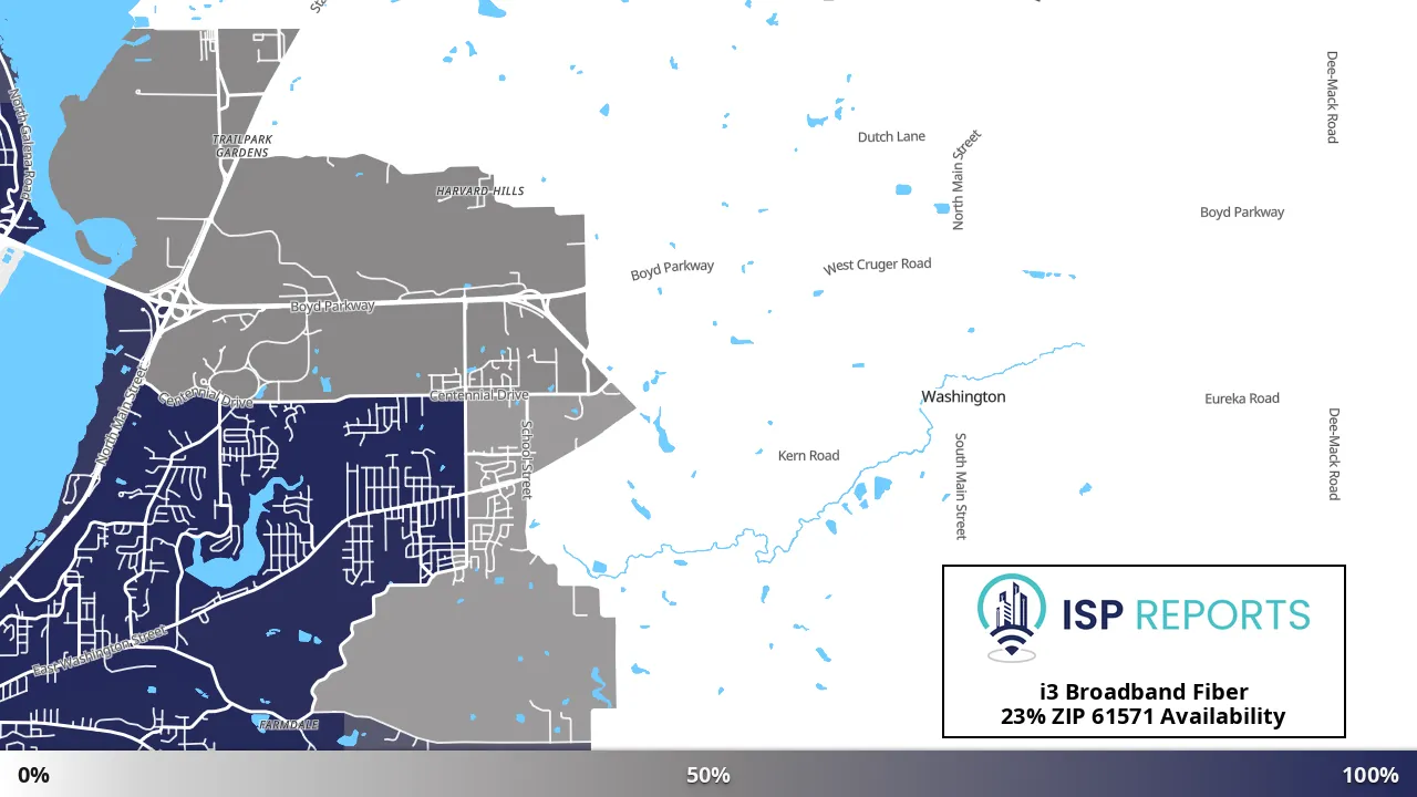 61571, IL map of internet availability