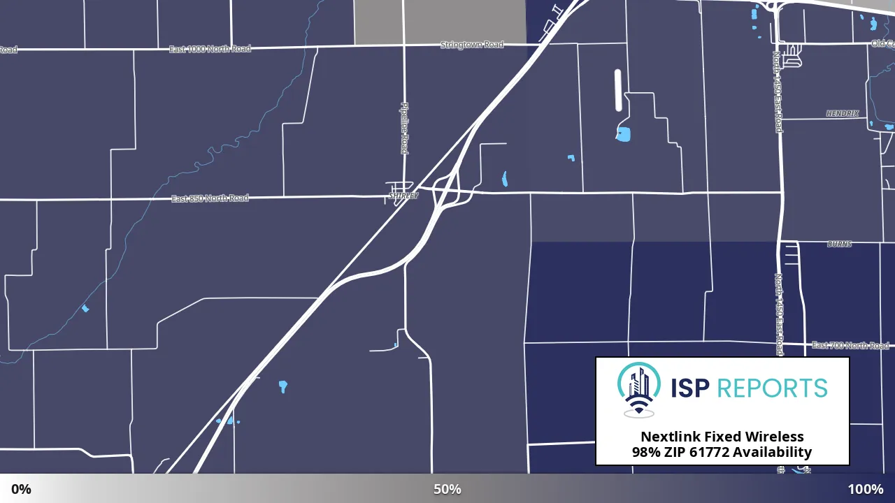 61772, IL map of internet availability
