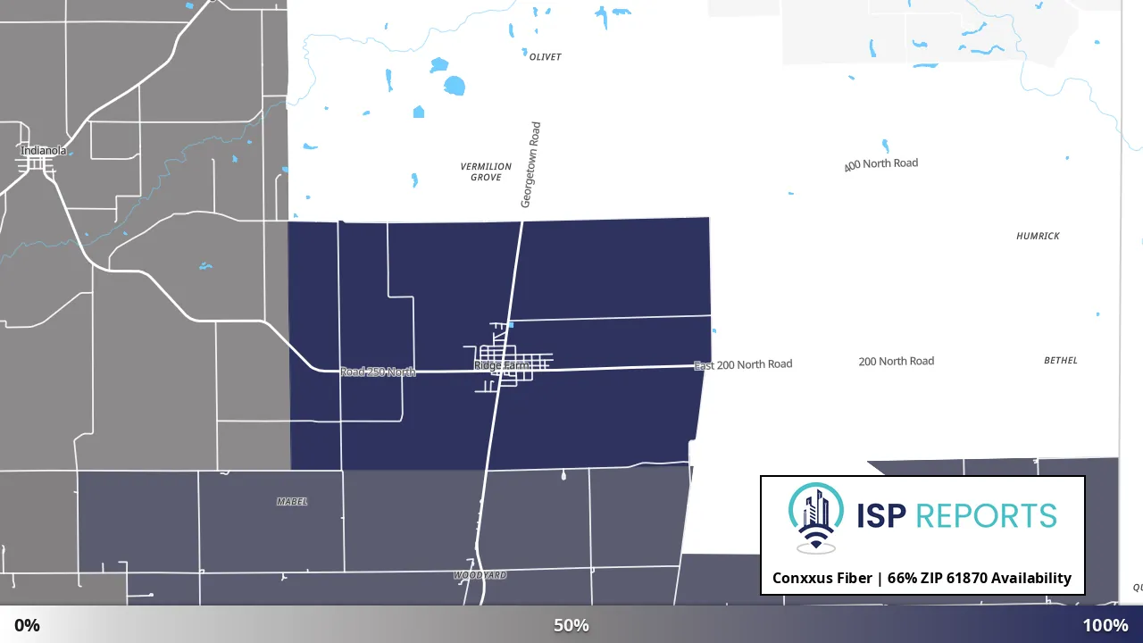 61870, IL map of internet availability
