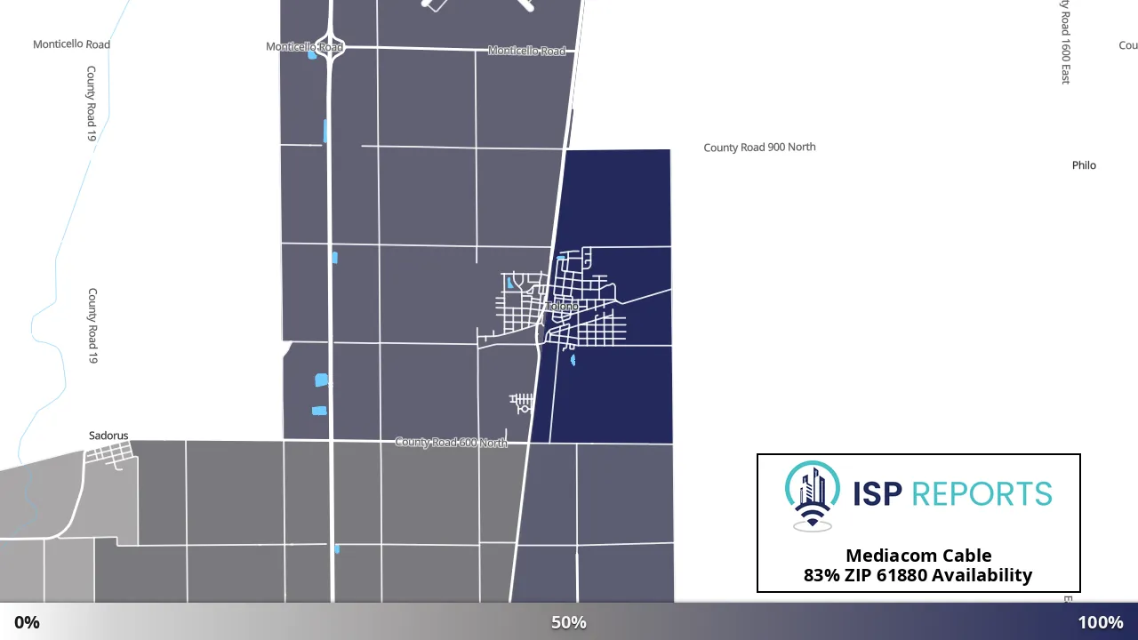 61880, IL map of internet availability