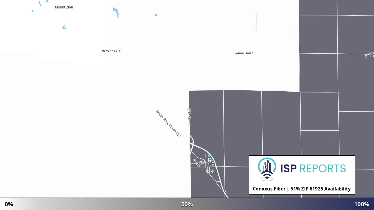 61925, IL map of internet availability