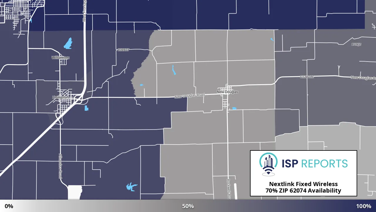 62074, IL map of internet availability