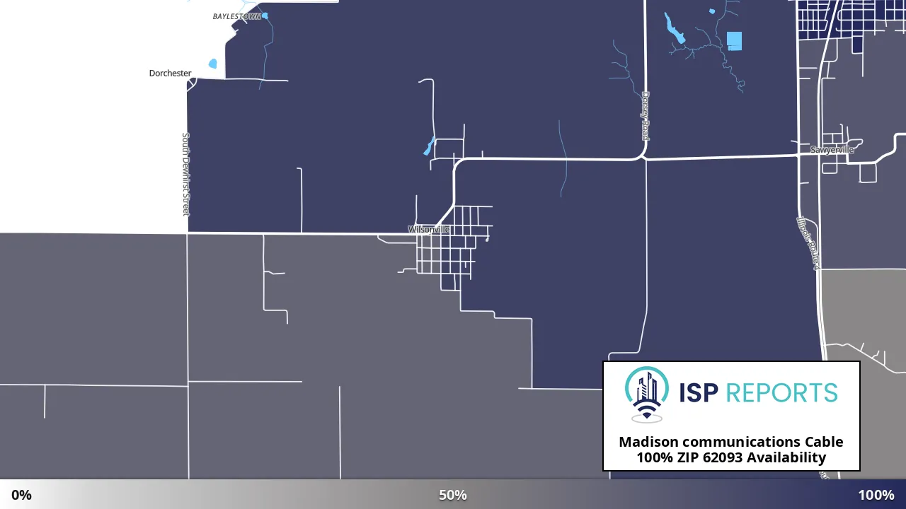 62093, IL map of internet availability