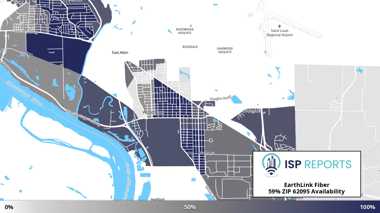 62095, IL map of internet availability