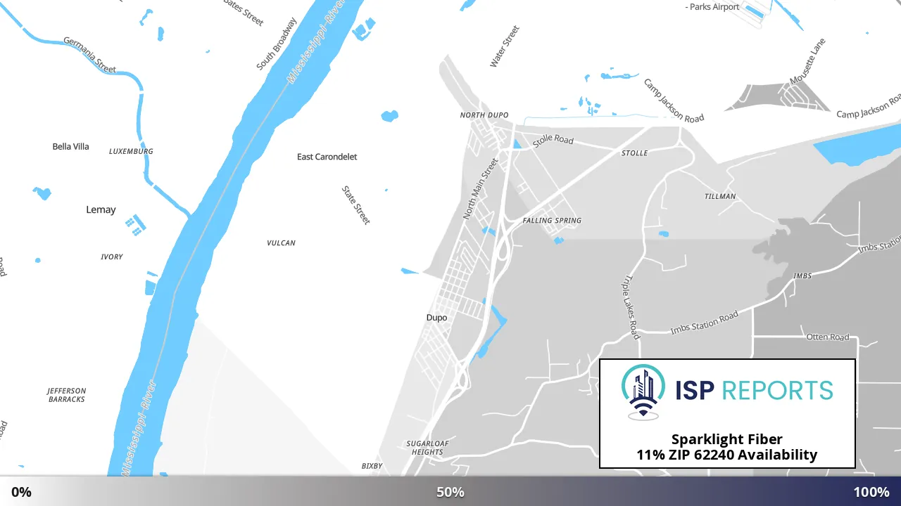 62240, IL map of internet availability
