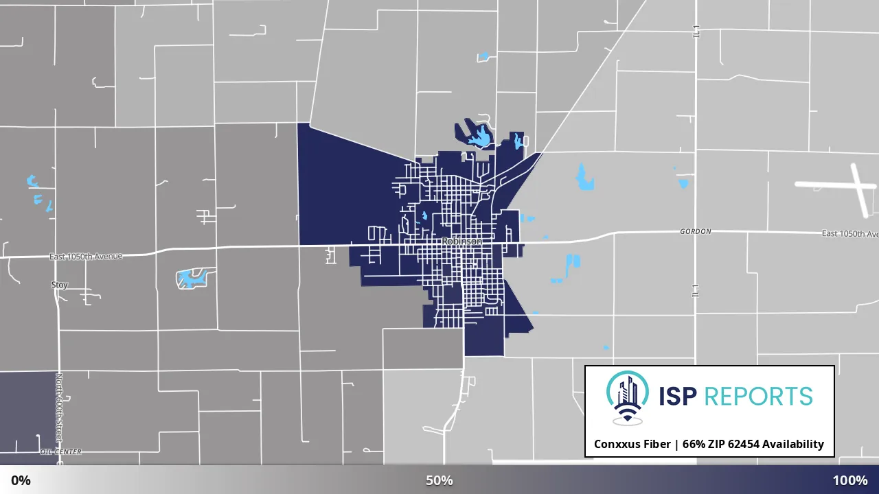 62454, IL map of internet availability