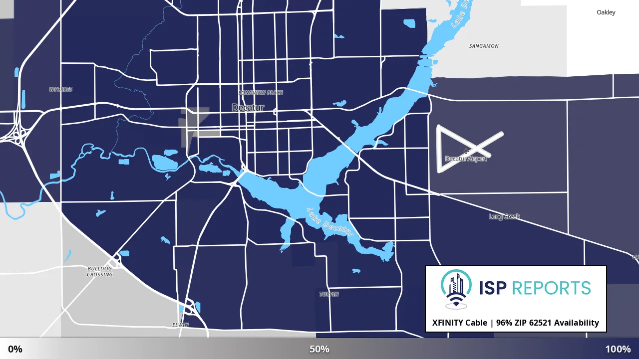 62521, IL map of internet availability