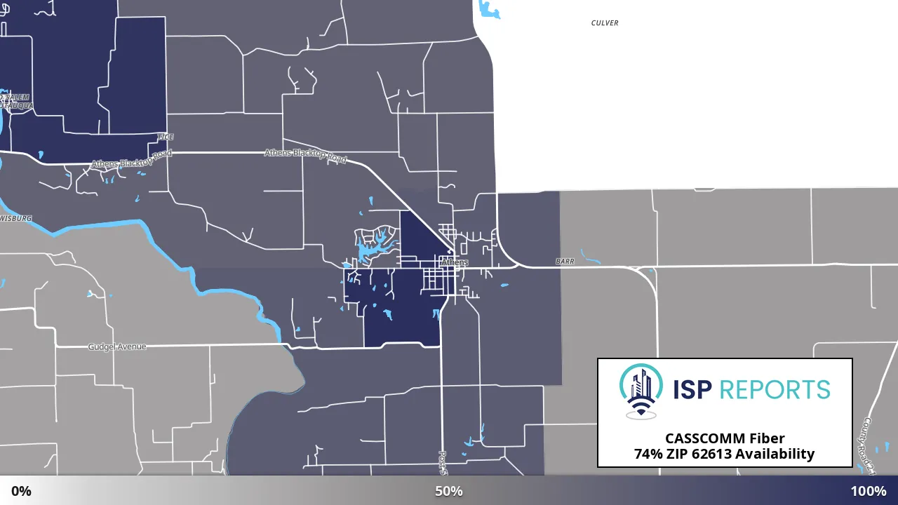 62613, IL map of internet availability