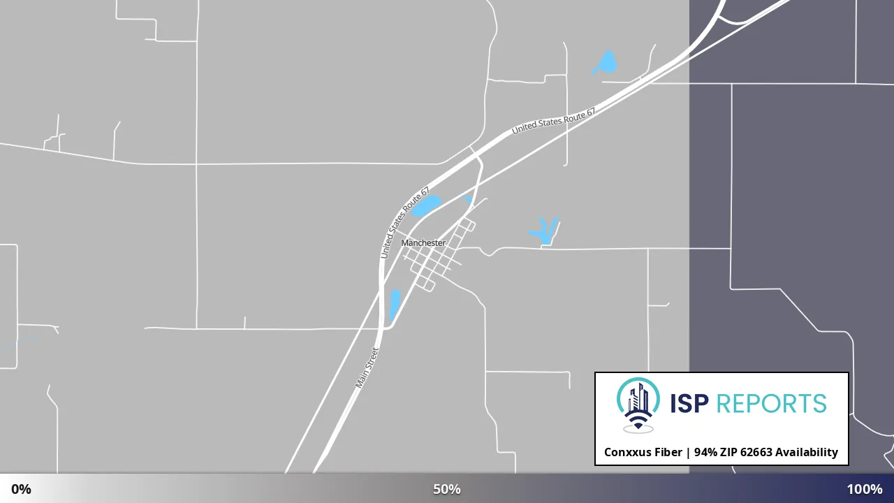 62663, IL map of internet availability